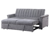 Global Furniture U0201 Dark Grey Pull Out Sofa Bed