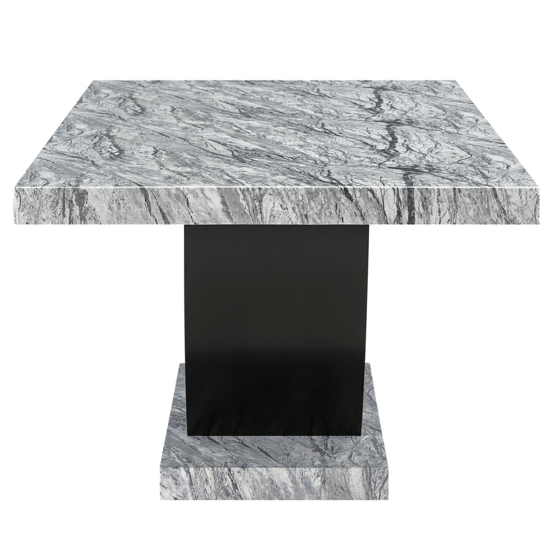 New Classic Furniture Lyra Gray Black Dining Table