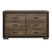 Home Elegance Ellendale Brown Gray Dresser And Mirror