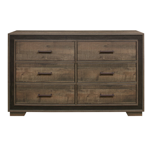 Home Elegance Ellendale Brown Gray Dresser And Mirror