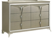 Galaxy Home Samantha Silver 6 Drawer Dresser