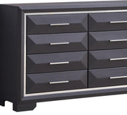 Glory Furniture Liverpool Black Dresser and Mirror