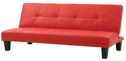Glory Furniture Alan Red Faux Leather Sofa Bed