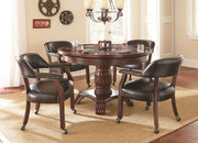 Steve Silver Tournament Cherry Brown Top Dining And Game Table