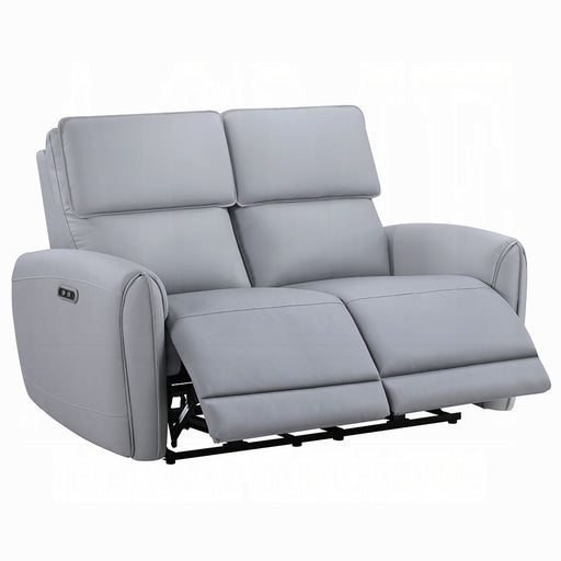 Acme Furniture Jeromie Gray Power Motion Loveseat with USB Port