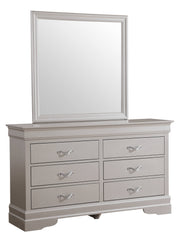 Glory Furniture Lorana Silver Champagne Dresser and Mirror