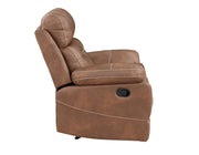 Steve Silver Rudger Chestnut Brown Manual Recliner