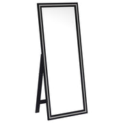 Coaster Furniture Windrose Black LED Standing Mirror