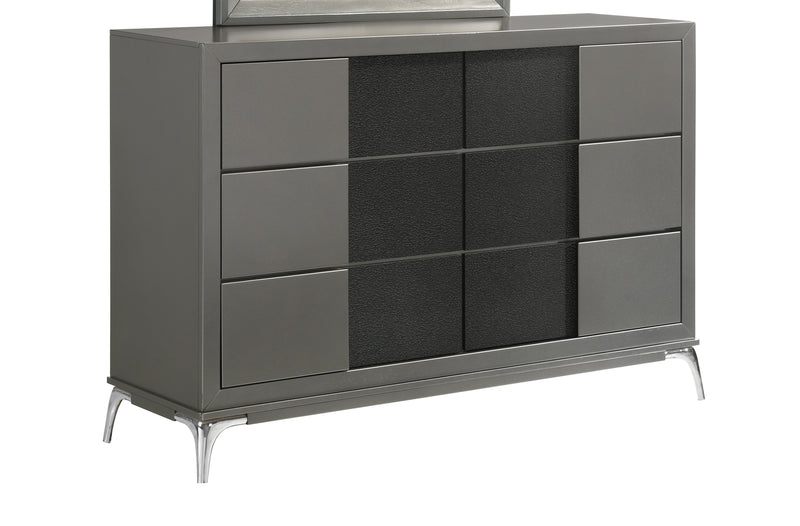 New Classic Furniture Nocturne Slate Gray Dresser
