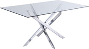 Meridian Furniture Xander Chrome Dining Table