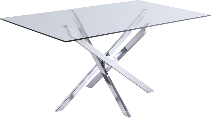 Meridian Furniture Xander Chrome Dining Table