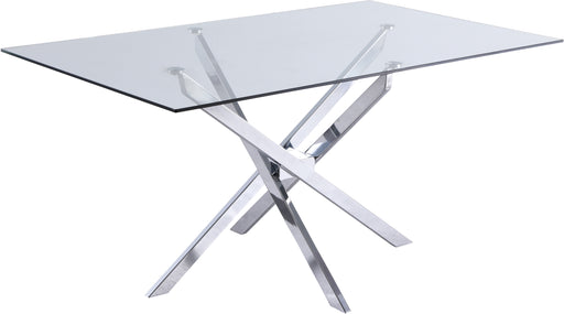 Meridian Furniture Xander Chrome Dining Table