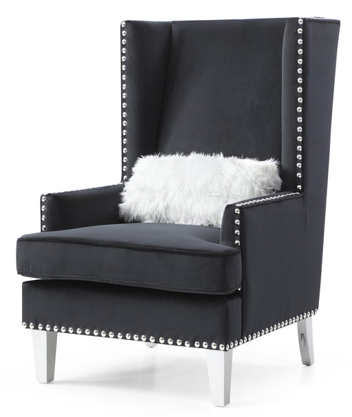 Glory Furniture Wilshire Black Velvet Chair