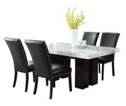Steve Silver Camila White Black 5pc Dining Set