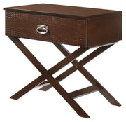 Glory Furniture Xavier Cappuccino 1 Drawer Nightstand