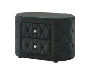 Crown Mark Voltare Black Night Stand