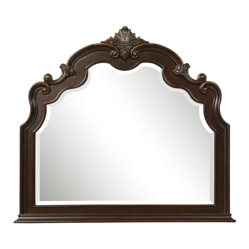 Home Elegance Antoinetta Cherry Dresser and Mirror