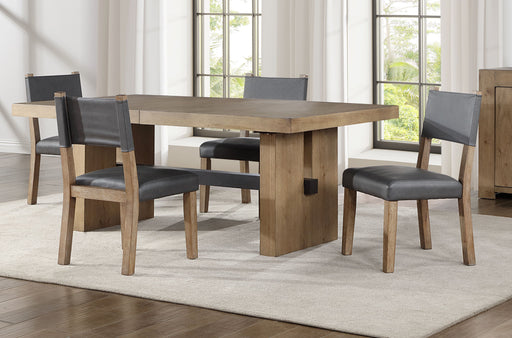 Steve Silver Aubrey Gray Brown 5pc Dining Set
