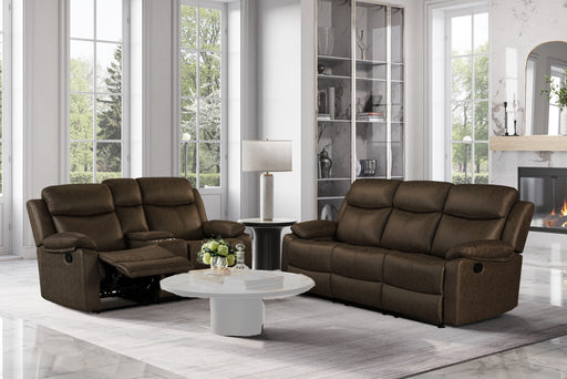 Global Furniture U6026 Dark Brown 2pc Living Room Set