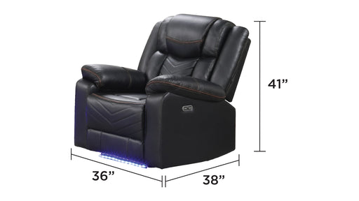 Galaxy Home Challenger Gray Recliner