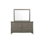 Home Elegance Cotterill Gray Dresser and Mirror