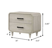 Crown Mark Nyomi White Night Stand