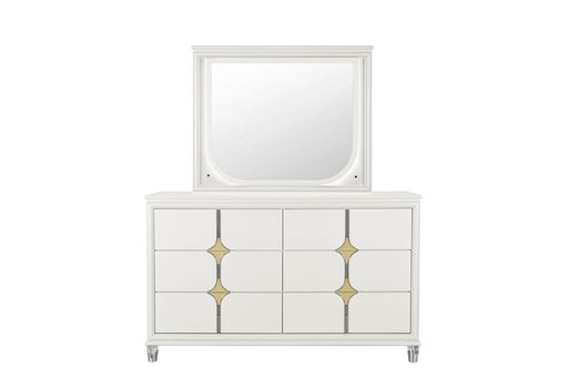 Global Furniture Orion Gold Mirror with LED