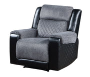 Global Furniture U5914 Black Grey 3pc Living Room Set
