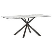 Coaster Furniture Carvell Mirage White Rectangular Dining Table