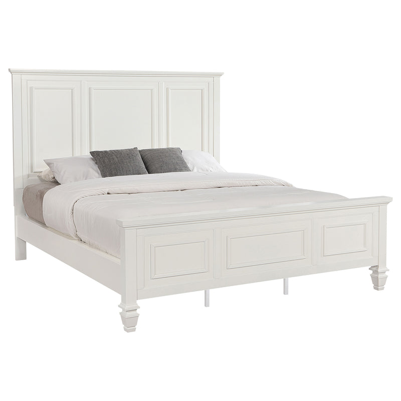 Coaster Furniture Sandy Beach Cream White Cal King Panel Bed