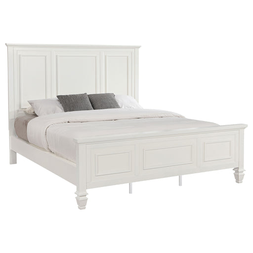 Coaster Furniture Sandy Beach Cream White Cal King Panel Bed