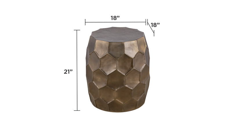 Galaxy Home 101 Gold End Table