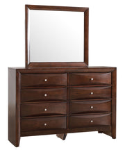 Glory Furniture Marilla Cappuccino Dresser and Mirror