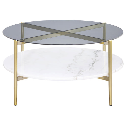 Coaster Furniture Jonelle Smoke Grey Coffee Table