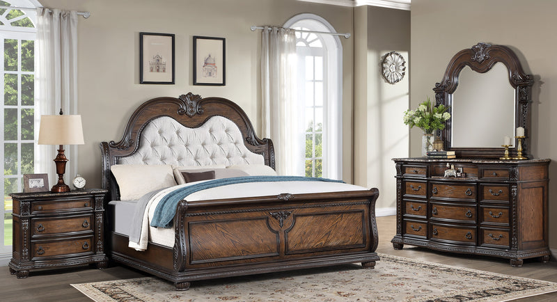 Crown Mark Stanley Coffee Brown Dresser