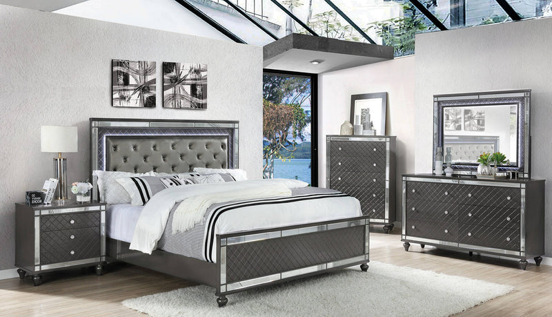 Crown Mark Refino King Bed