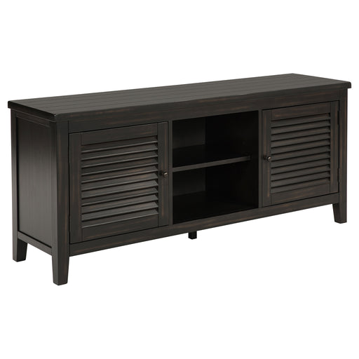 Coaster Furniture Concord Distressed Java Black TV Stand