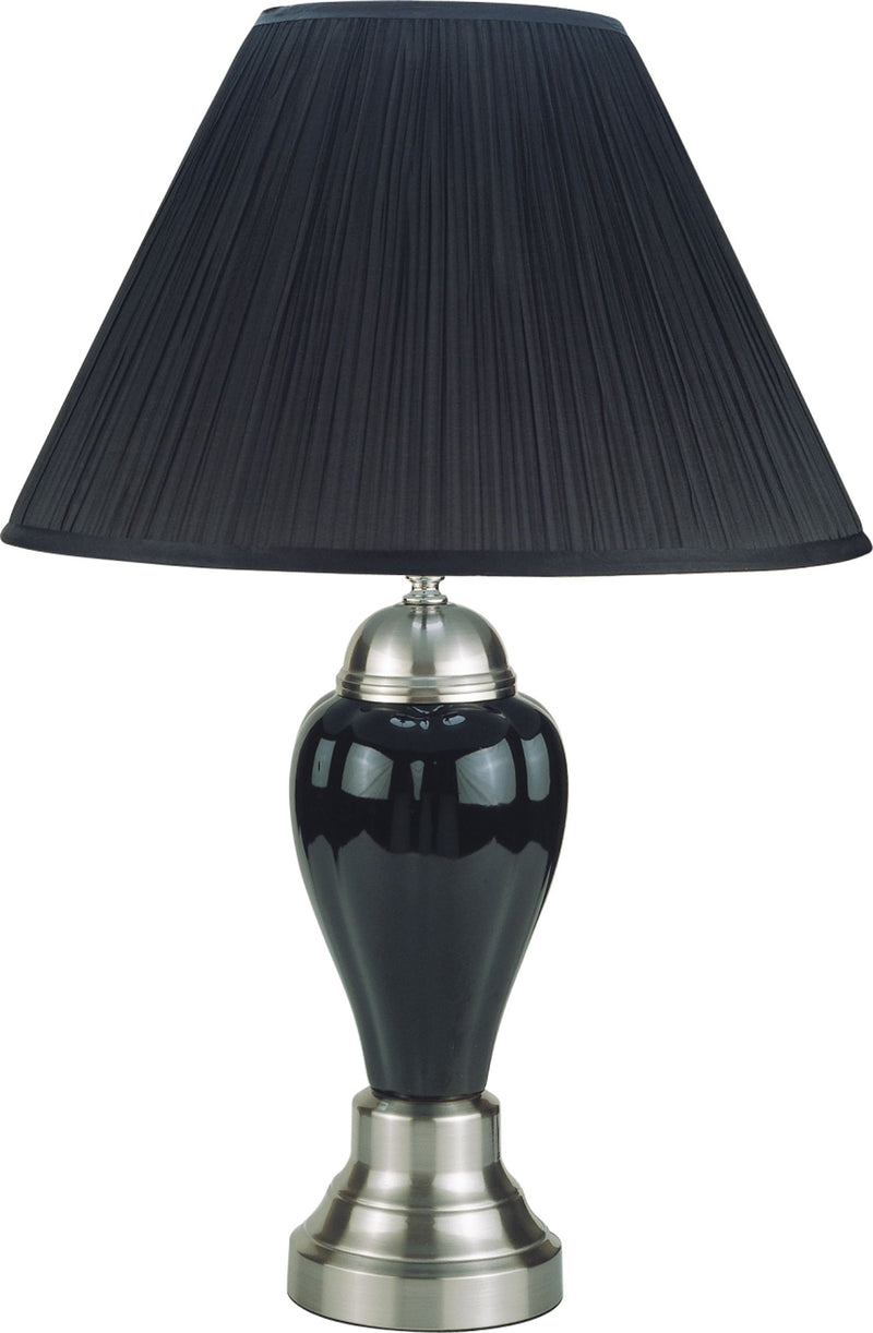 12 Crown Mark Porcelain Black 26 Inch Lamps