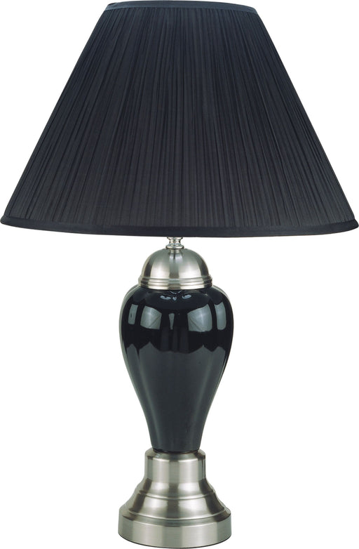 12 Crown Mark Porcelain Black 26 Inch Lamps