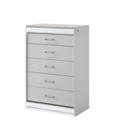 Galaxy Home Glam White 5 Drawer Chest