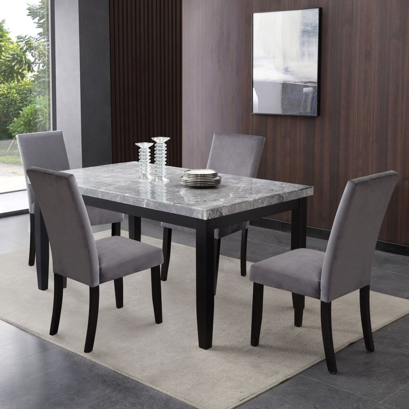 Steve Silver Napoli Gray 5pc Dining Set