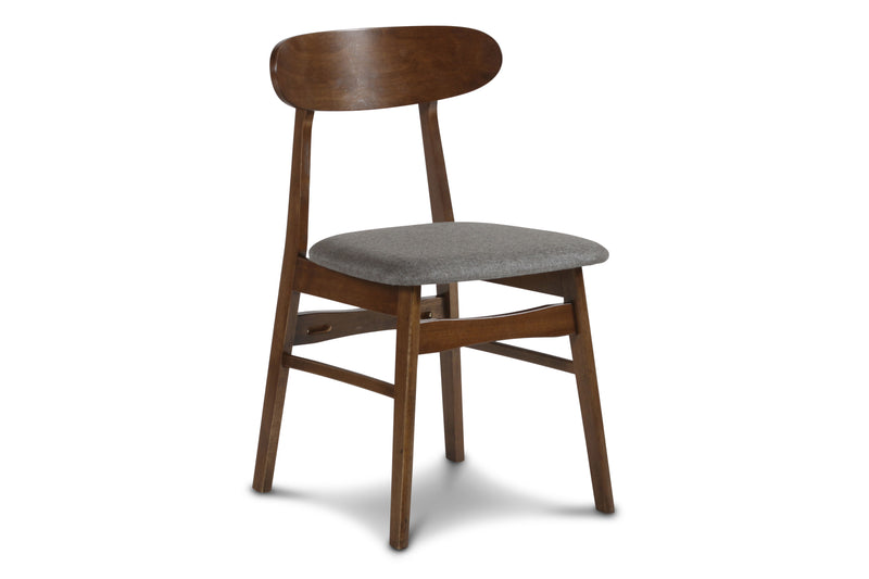 2 New Classic Furniture Morocco Walnut Brown Green Dining Chairs