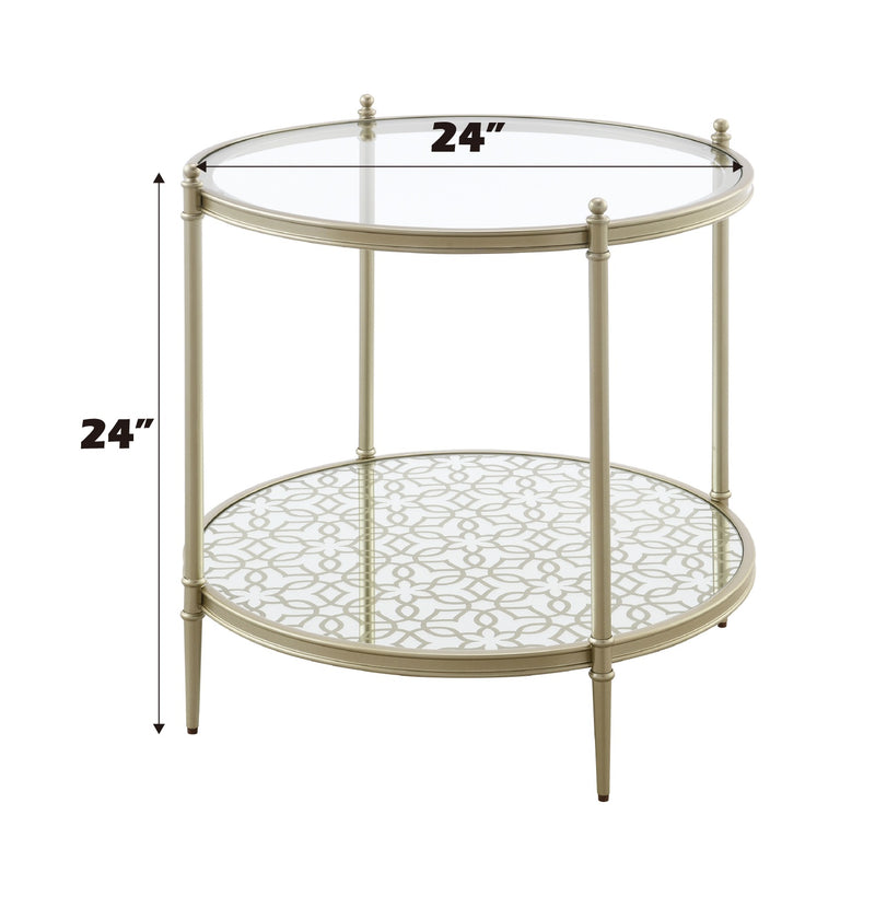 Acme Furniture Zaba Champagne End Table