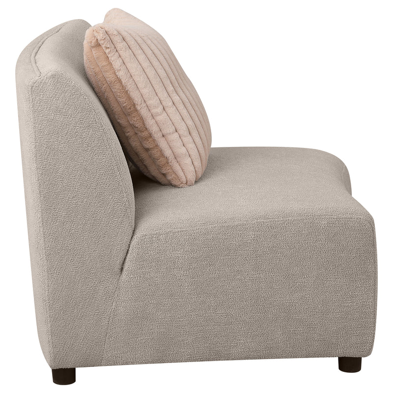 Coaster Furniture Fayette Greige Beige Armless Chair