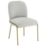 Steve Silver Conrad White Gold 5pc Round Dining Set