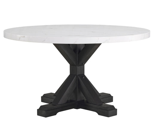 Crown Mark Vance Faux Marble Round Dining Table