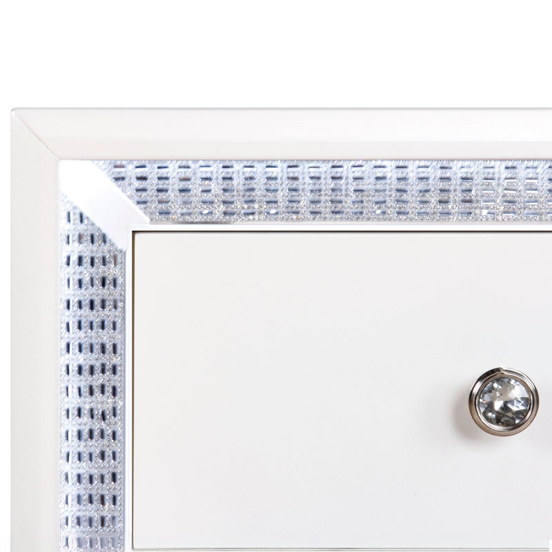 Steve Silver Cassie Off White Nightstand