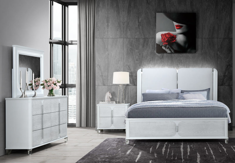Global Furniture Apollo Grey Nightstand