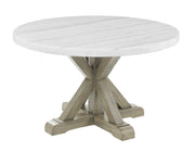 Steve Silver Carena White Round Dining Table