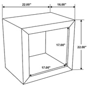Coaster Furniture Benton Natural Rectangular End Table